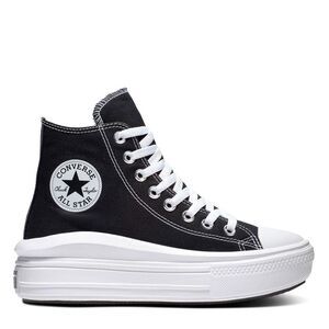 Converse Womens/Ladies Chuck Taylor Canvas Platform High Top Trainers / Black/Wh